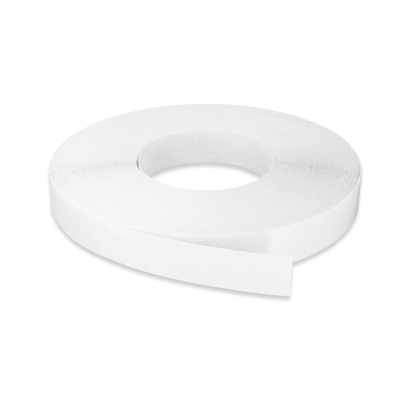 LEAFLEX White Edge Banding 1 inch x 100 ft Melamine Iron On Adhesive Edging Cabinet Repair Laminate Shelf Plywood MDF Table Board Formica Countertop Furniture Pre Glued Flexible Strip Wood Veneer Tape - Image 1